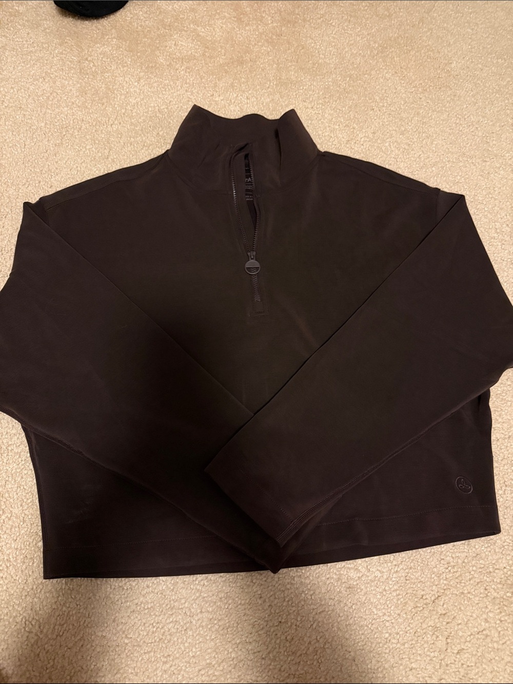 Prana butter soft women's Quarter-Zip Pullover Sweater - Brown